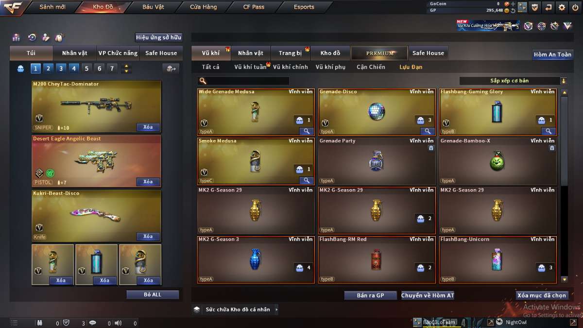 shop acc cf uy tin gia re